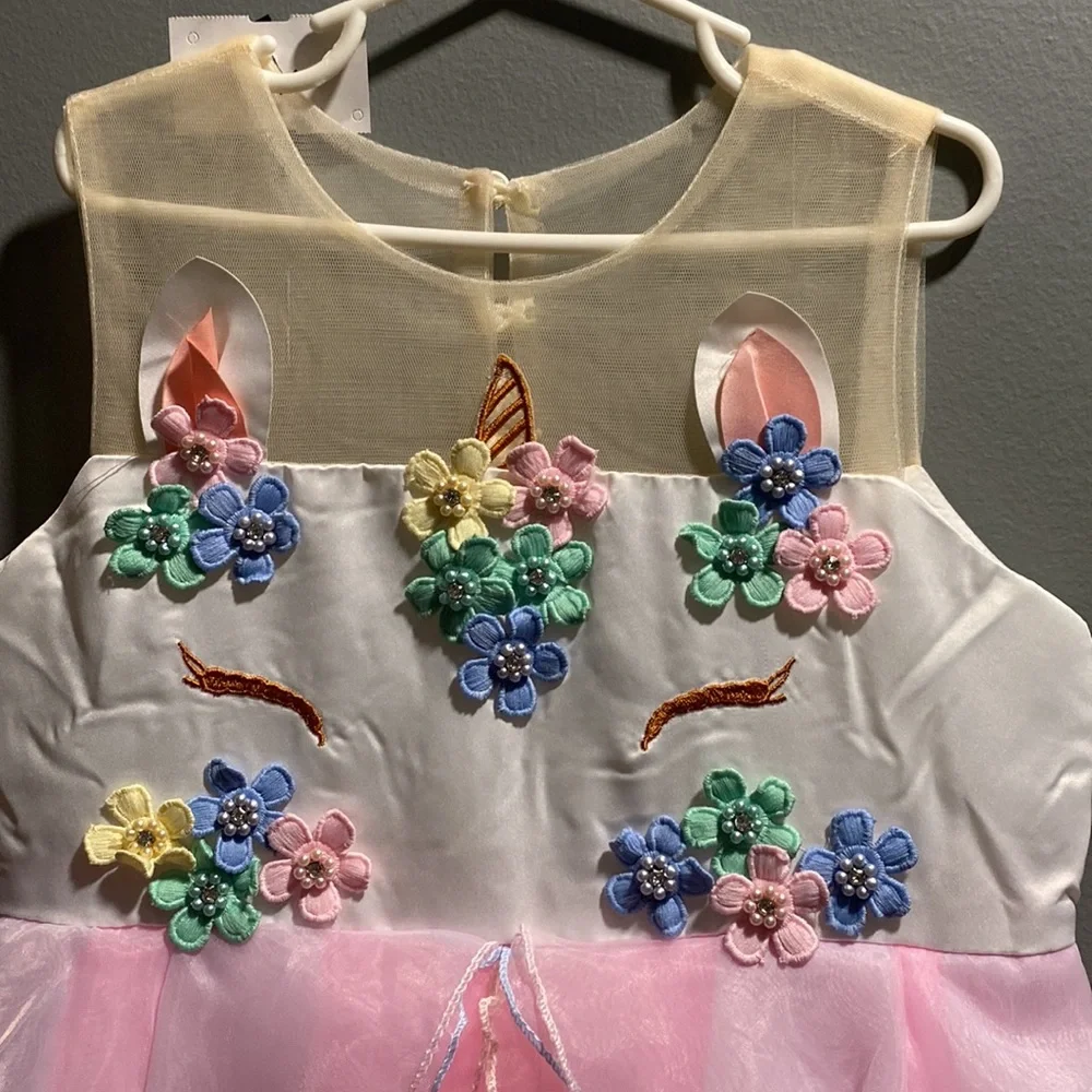 BRAND NEW GIRLS DRESS SIZE 10! NWT. SMOKE FREE HOME. - Picture 3 of 8